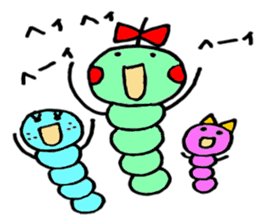 Caterpillar three sisters sticker #6702490