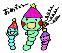 Caterpillar three sisters sticker #6702503