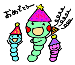 Caterpillar three sisters sticker #6702503