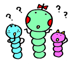 Caterpillar three sisters sticker #6702507