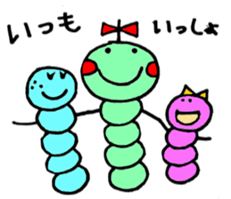 Caterpillar three sisters sticker #6702512