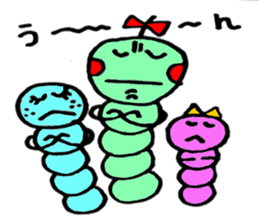 Caterpillar three sisters sticker #6702514