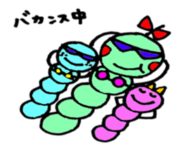 Caterpillar three sisters sticker #6702516