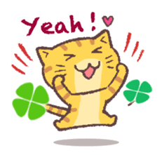 Cats & Clover (English) sticker #6704459