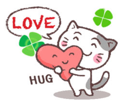 Cats & Clover (English) sticker #6704462