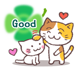 Cats & Clover (English) sticker #6704465
