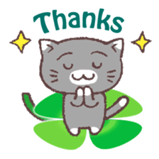 Cats & Clover (English) sticker #6704469
