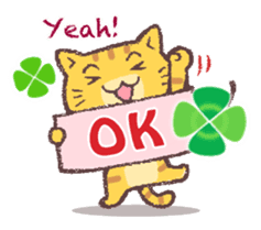Cats & Clover (English) sticker #6704472