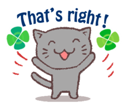 Cats & Clover (English) sticker #6704477
