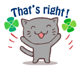 Cats & Clover (English) sticker #6704477