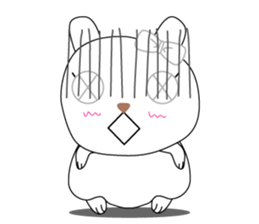 Cutie mini rabbit sticker #6704569