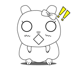 Cutie mini rabbit sticker #6704578