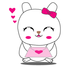 Cutie mini rabbit sticker #6704582
