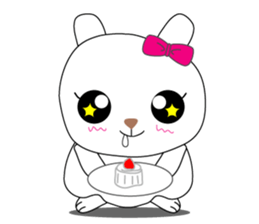 Cutie mini rabbit sticker #6704585