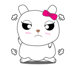 Cutie mini rabbit sticker #6704587