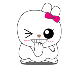 Cutie mini rabbit sticker #6704597
