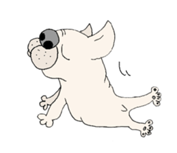 LOVE French  bulldog sticker #6704680