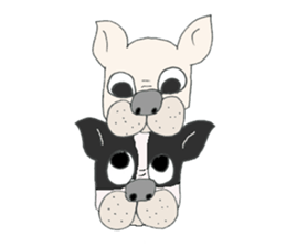 LOVE French  bulldog sticker #6704681