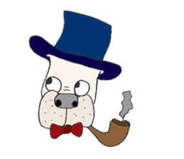 LOVE French  bulldog sticker #6704682