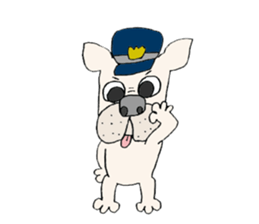 LOVE French  bulldog sticker #6704684