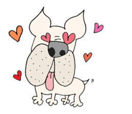 LOVE French  bulldog sticker #6704687