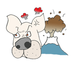 LOVE French  bulldog sticker #6704696