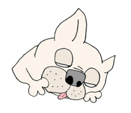 LOVE French  bulldog sticker #6704700