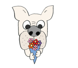 LOVE French  bulldog sticker #6704704