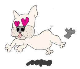 LOVE French  bulldog sticker #6704712