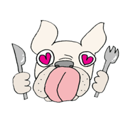 LOVE French  bulldog sticker #6704714