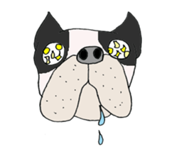 LOVE French  bulldog sticker #6704715