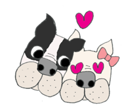 LOVE French  bulldog sticker #6704716