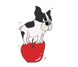 LOVE French  bulldog sticker #6704717