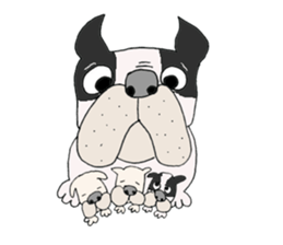 LOVE French  bulldog sticker #6704719