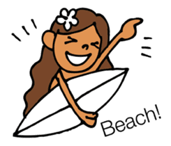 Beach girl & Friend of the sea sticker #6704726