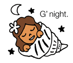 Beach girl & Friend of the sea sticker #6704745