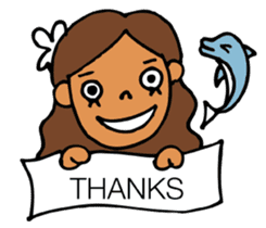 Beach girl & Friend of the sea sticker #6704759