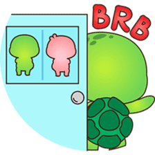 Pura, the funny turtle, version 5 sticker #6705242