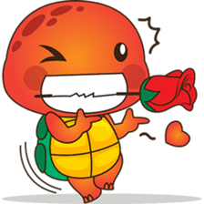 Pura, the funny turtle, version 5 sticker #6705243