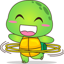 Pura, the funny turtle, version 5 sticker #6705244