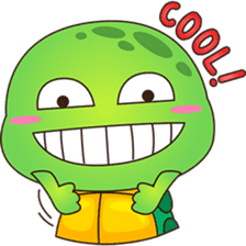 Pura, the funny turtle, version 5 sticker #6705249