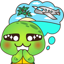 Pura, the funny turtle, version 5 sticker #6705257