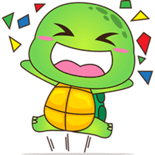 Pura, the funny turtle, version 5 sticker #6705261