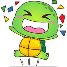Pura, the funny turtle, version 5 sticker #6705261
