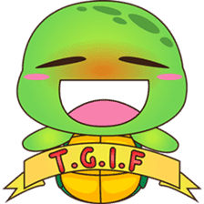 Pura, the funny turtle, version 5 sticker #6705265