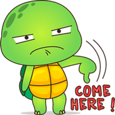 Pura, the funny turtle, version 5 sticker #6705266