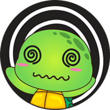 Pura, the funny turtle, version 5 sticker #6705270