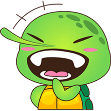 Pura, the funny turtle, version 5 sticker #6705271