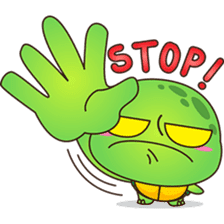 Pura, the funny turtle, version 5 sticker #6705277