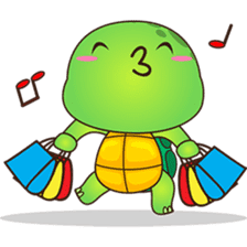 Pura, the funny turtle, version 5 sticker #6705278